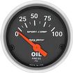 Auto Meter Sport Comp Series 2-1/16" 0-100 PSI Electric Short Sweep Oil Pressure Gauge