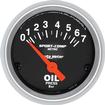 Sport Comp Electric 0-7.0 Bar Oil pressure Gauge 5.23Cm