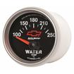 AutoMeter Sport Comp II 2-1/16 Short Sweep 100º-250º Electric Water Temperature Gauge - Chevy Bowtie