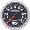 Auto Meter Sport Comp II 3-3/8" Full Sweep 10,000 RPM In Dash Tachometer