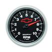 Auto Meter Sport Comp II 3-3/8" Full Sweep 10,000 RPM In Dash Tachometer - Chevy Bowtie