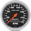 Auto Meter Sport Comp Series 8.5CM Programmable 190 KPH Electric Speedometer