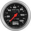 Auto Meter Sport Comp Series 3-3/8" 120 MPH Mechanical Speedometer