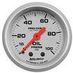Auto Meter Ultra-Lite Series 2-1/16" Sweep Oil 0-100 PSI Mechanical Full Pressure Gauge