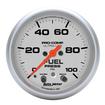 Ultra-Lite Series 2-5/8" Full-Sweep 0-100 PSI Electric Fuel Pressure Gauge with Peak and Warning