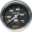 Auto Meter Carbon Fiber Series 2-1/16" Full Sweep 0-100 PSI Mechanical Oil Pressure Gauge