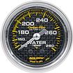 Auto Meter Carbon Fiber Series 2-1/16" Full Sweep 140º-280º Mechanical Water Temperature Gauge