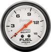 Auto Meter Phantom Series 2-5/8" Full Sweep 15 PSI Mechanical Fuel Pressure Gauge