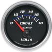 Auto Meter Cobalt Series 2-1/16" Short Sweep 8-18 Volt Electric Voltmeter Gauge