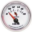 Auto Meter C2 Series 2-1/16" Short Sweep 8-18 Volt Electric Voltmeter Gauge