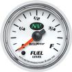 Auto Meter NV Series 2-1/16" 0-280 OHM Electric Full-Sweep Programmable Fuel Level Gauge