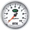 Auto Meter NV Series 3-3/8" Full Sweep 10,000 RPM In Dash Tachometer
