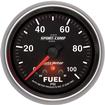 Auto Meter Sport Comp II Series 2-5/8" Full-Sweep 0-100 PSI Electric Fuel Pressure Gauge