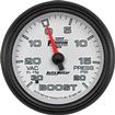 Auto Meter Phantom II Series 2-5/8" Full-Sweep 20 PSI / 30" Hg Mechanical Boost / Vacuum Gauge