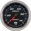 Auto Meter Cobalt Series 2-5/8" Full Sweep 1-100 PSI Mechanical Oil Pressure Gauge