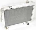 1962-67 Nova Small Block Polished Aluminum Radiator With Transmission Cooler (Vertical Flow)