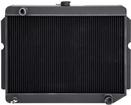 1960-76 A/B/E-Body Direct-Fit Aluminum Radiator 26" X 22" LH Inlet/RH Outlet Black Manual
