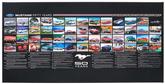Mustang; 50 Year Timeline; Stretched Canvas Print; With Wooden Frame; 18" X 36"