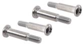 Chrome Plated Stainless Steel Shouldered Lens Screws, #8-32 x 7/8" With 9/16" Shoulder, 4 Piece Set
