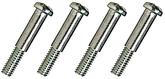 Chrome Plated Stainless Steel Shouldered Lens Screws, #8-32 x 1-1/8" With 5/8" Shoulder, 4 Piece Set
