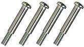 Chrome Plated Stainless Steel Shouldered Lens Screws, #8-32 x 1-5/16" With 15/16" Shoulder, 4 Piece Set