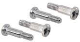 Chrome Plated Stainless Steel Shouldered Lens Screws, #8-32 x 5/8" With 11/32" Shoulder, 4 Piece Set