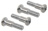 Chrome Plated Stainless Steel Shouldered Lens Screws, #8-32 x 11/16" With 5/16" Shoulder, 4 Piece Set