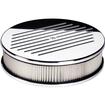 Billet Specialties Ball-Milled Polished Billet Aluminum 10" x 3" Round Air Cleaner