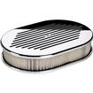 Billet Specialties Ball-Milled Polished Billet Aluminum Small Oval Air Cleaner