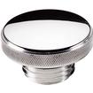 Billet Specialties Knurl Grip Polished Billet Aluminum Oil Cap - OEM Style Screw On