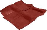 1961-64 Full Size 2 Door Hardtop/Convertible Red Molded Loop Carpet Set With Mass Backing
