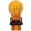 3157A Incandescent Bulb; S-8; Double Filament; Plastic Wedge Base; 3/32cp; Amber