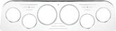 1962-66 GMC Truck Billet Dash Insert - 6 Gauge