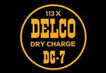 Delco Battery Decal