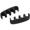 Billet Specialties Black Anodized Billet Aluminum 4-Wire Floating Ignition Wire Separators