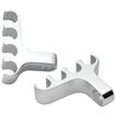 Billet Specialties Polished Billet Aluminum 4-Wire Valve Cover Mount Ignition Wire Separators