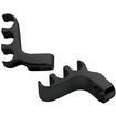 Billet Specialties Black Anodized Billet Aluminum 3-Wire Valve Cover Mount Ignition Wire Separators