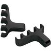 Billet Specialties Black Anodized Billet Aluminum 4-Wire Valve Cover Mount Ignition Wire Separators