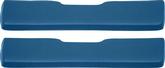 1966-67 Buick, Chevy, Oldsmobile, Full Size; Front Arm Rest Pads; 2 Door; Vinyl Wrapped; Bright Blue; Pair