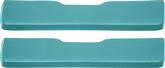 1965-66 Buick, Chevy, Oldsmobile, Full Size; Front Arm Rest Pads; 2 Door; Vinyl Wrapped; Aqua; Pair