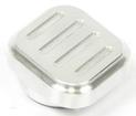 Lokar Brushed Billet Aluminum Dimmer Switch Pad with Ball Milled Finish