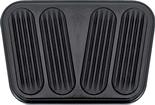 1955-57 Chevy Lokar Manual Trans Brake or Clutch Pedal Pad - Flat Style - Black w/Rubber Inserts
