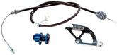 1979-95 Ford Mustang; BBK Adjustable Clutch Cable & Quadrant Kit; With Firewall Adjuster
