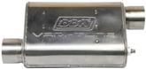 BBK Varitune Adjustable Stainless Steel Muffler with 2-1/2" Offset Inlet/ Offset Outlet