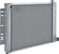 1960-76 A/B/E-Body Small Block Std Trans Natural Finish 26"X19" Cross-Flow Radiator With RH Outlet