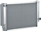 1964-70 Mopar B-Body Std Trans Natural Finish 33"X19" Aluminum Cross-Flow Radiator With RH Outlet