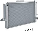 1964-76 Mopar A-Body Std Trans Natural Finish 30"X19" Aluminum Cross-Flow Radiator With RH Outlet
