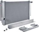 1964-70 Mopar B-Body Auto Trans Natural Finish 33"X19" Aluminum Cross-Flow Radiator With LH Outlet