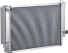 1964-70 Mopar B-Body Auto Trans Natural Finish 33"X19" Aluminum Cross-Flow Radiator With RH Outlet