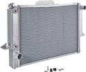 1964-76 Mopar A-Body Auto Trans Natural Finish 30"X19" Aluminum Cross-Flow Radiator With LH Outlet